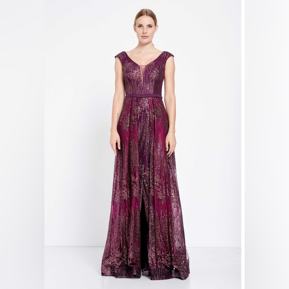 Elegant Purple Evening Gown New with Tags